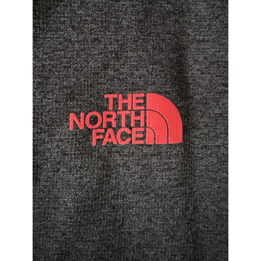 The North Face Long Sleeve Hoodie Sweatshirt Black Pink Logo Women's Large JBHS - Picture 8 of 9